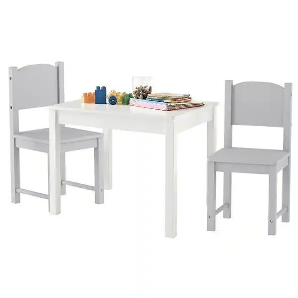 Timy Students Kids 3 PcsTable and Chairs Set Wooden Children's Furniture for Arts and Activity fo... | Bed Bath & Beyond