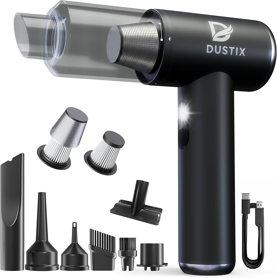 Cordless Handheld Car Vacuum Cleaner Powerful 20000Pa Triple Gear Mini Hoover Air Blower Duster I... | Amazon (UK)