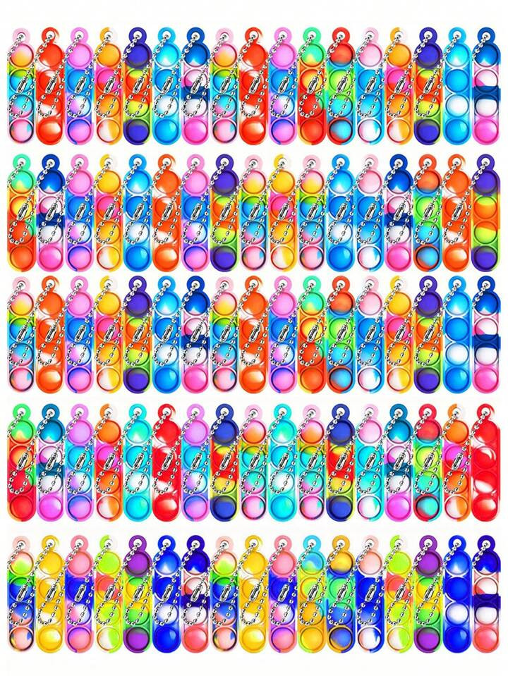 24pcs Kids Random Color Push Pop Bubble Set | SHEIN
