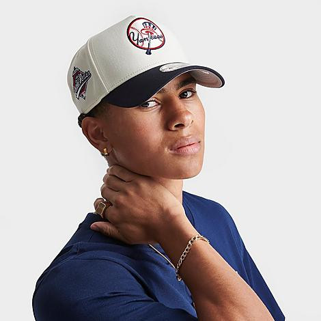 New Era New York Yankees MLB 9FORTY Snapback Hat in White/Black | JD Sports (US)