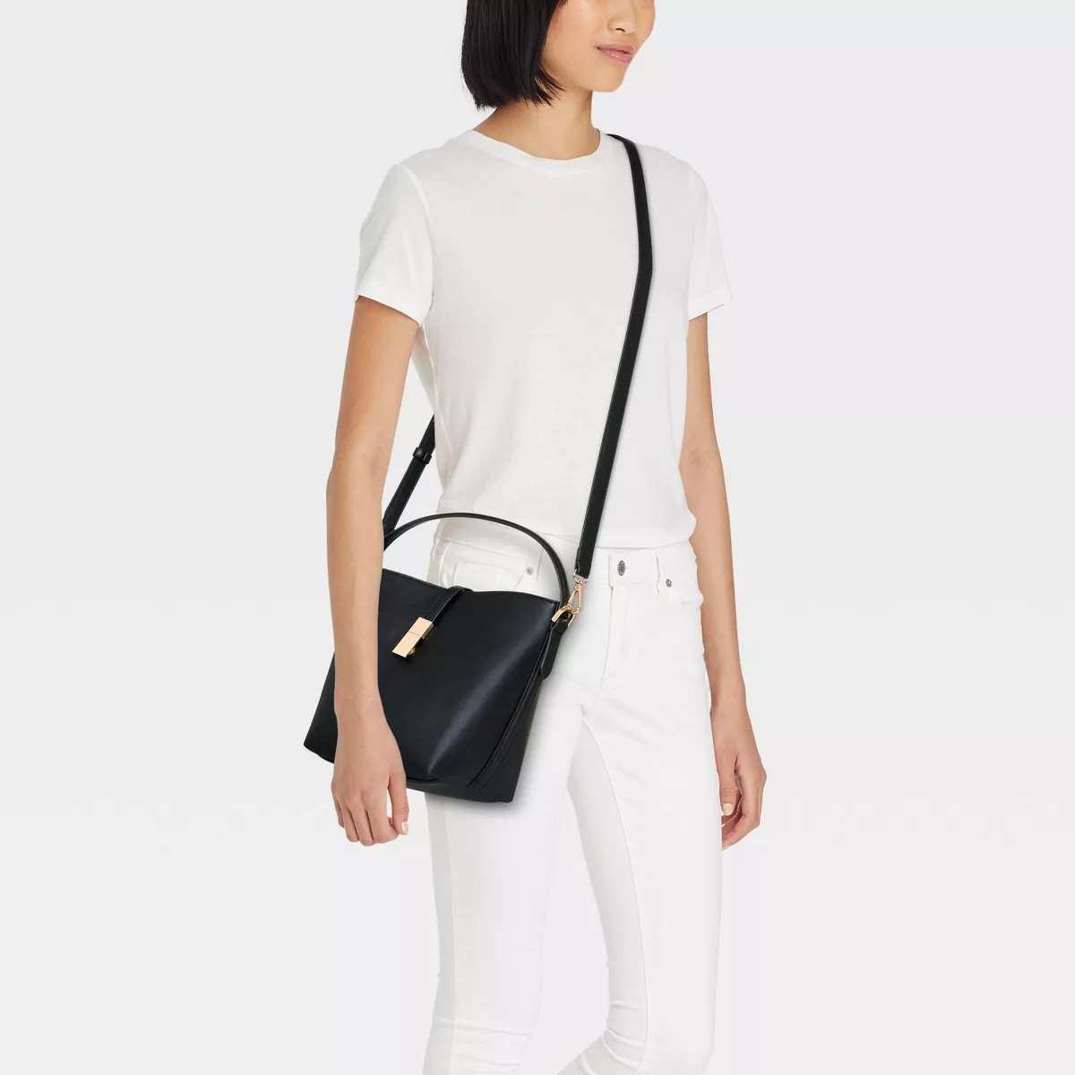 Bucket Crossbody Bag - A New Day™ Black | Target