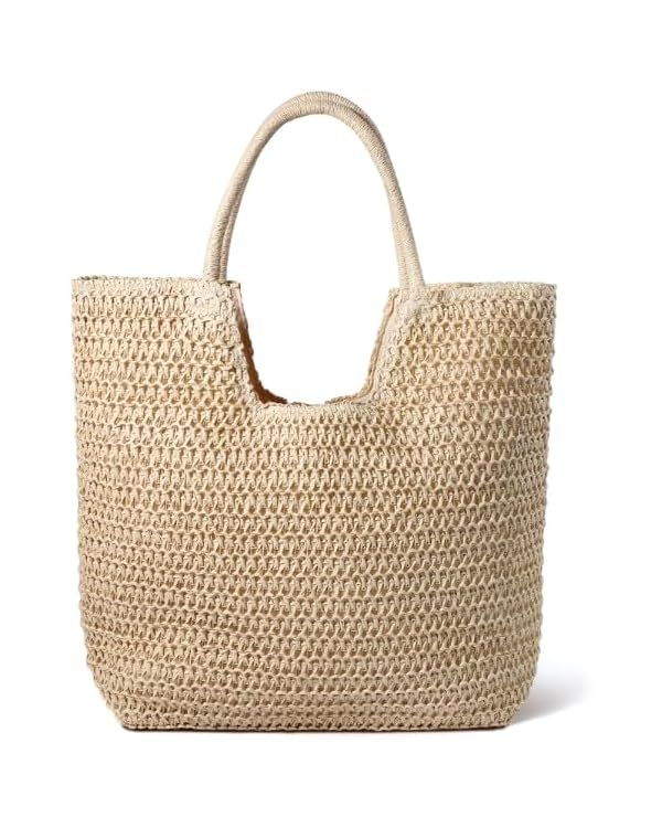 Hommtina Straw Bag Womens Straw Beach Bag Crossbody Shoulder Bags Vacation Purse Straw Purse for ... | Amazon (US)