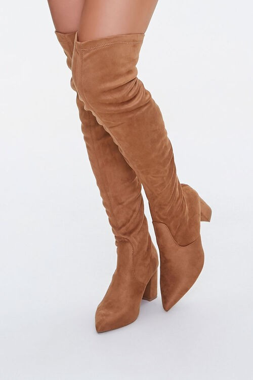 Faux Suede Over-the-Knee Boots | Forever 21 (US)