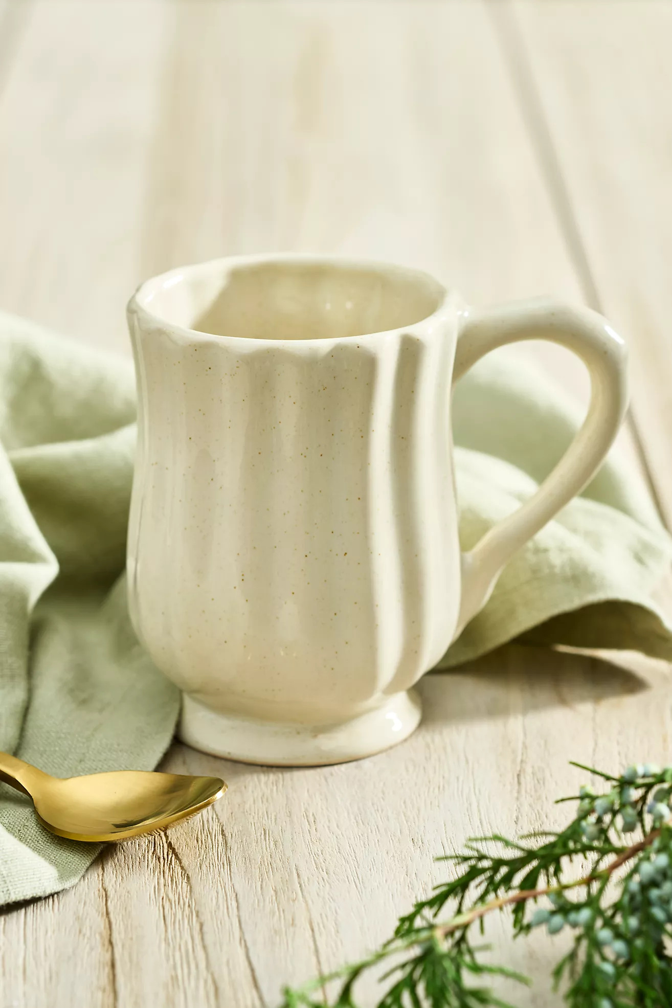 Scalloped Stoneware Mug | Anthropologie (US)