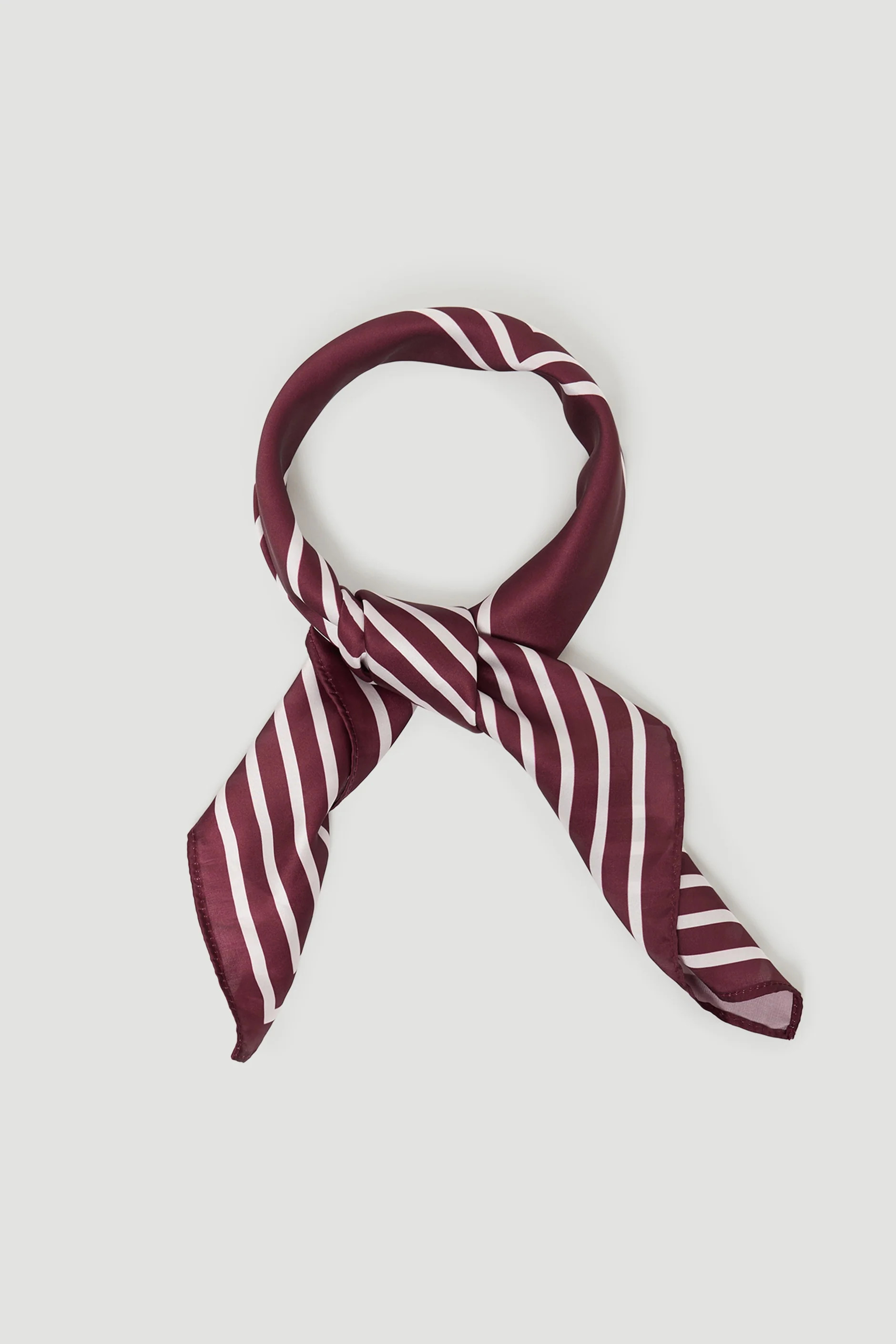 Polly Scarf - Plum Stripe | DECJUBA