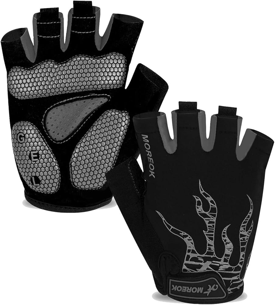 MOREOK Cycling Gloves Bike Gloves for Men/Women-[5MM Gel Pad] Half Finger Bicycle Biking Gloves f... | Amazon (US)