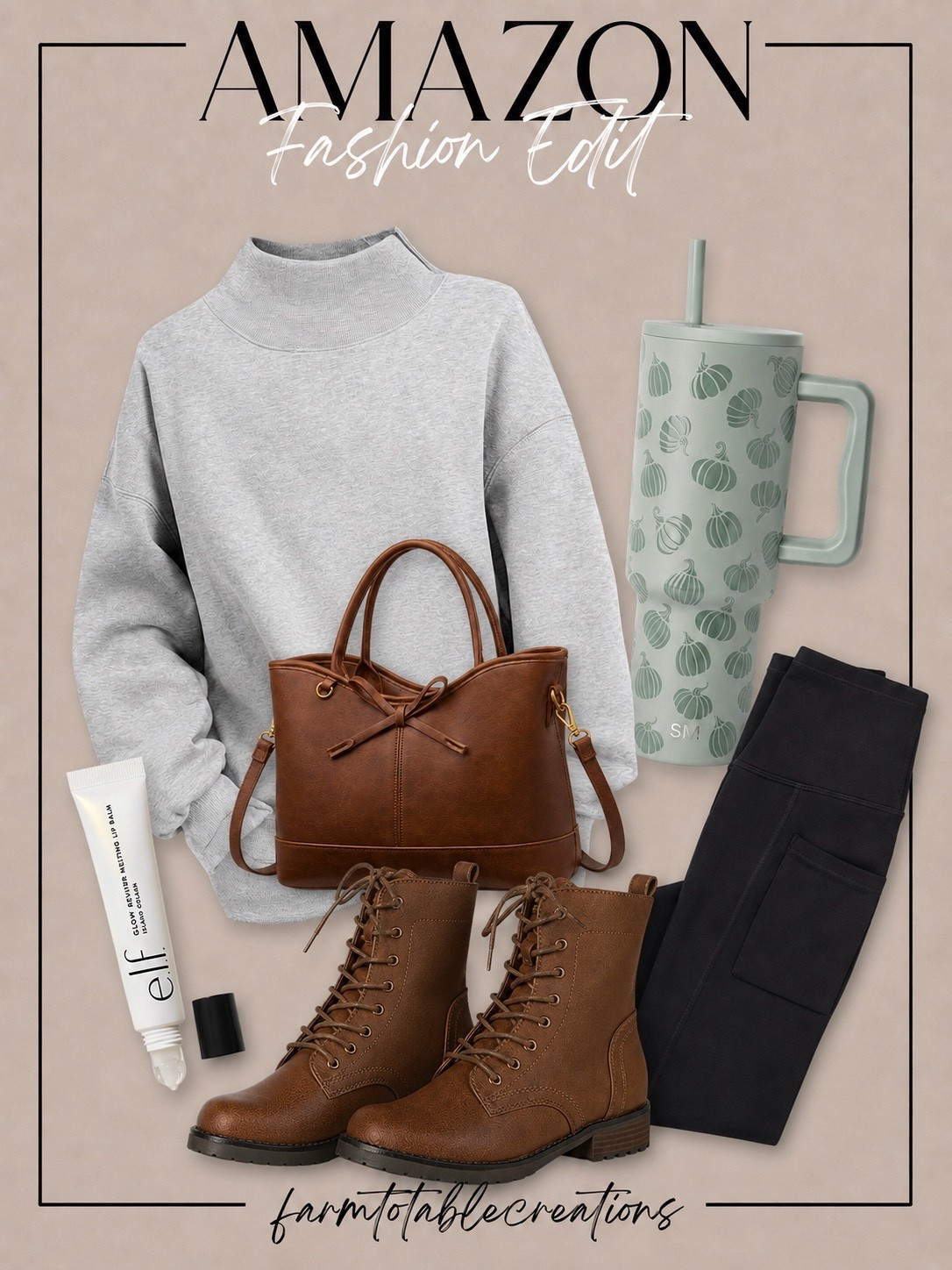 Amazon Cozy Girl Essentials ☕🤎

Your everyday fall uniform starts here! This Amazon fashion edit is filled with cozy layers, comfy leggings, versatile lace-up boots, and everyday accessories that make getting dressed effortless. Whether you’re running errands, grabbing coffee, or enjoying a crisp fall day, these affordable finds have you covered.

Follow @farmtotablecreations on Instagram for more affordable fashion finds, everyday outfit inspiration, and the best Amazon deals.

#LTKStyle #LTKFashion #AmazonFashion #AmazonFinds #CozyStyle #FallFashion #EverydayStyle #CasualOutfits #Athleisure #AffordableFashion #FallEssentials #OOTD #FarmToTableCreations

#LTKSaleAlert #LTKOver40 #LTKmomlife