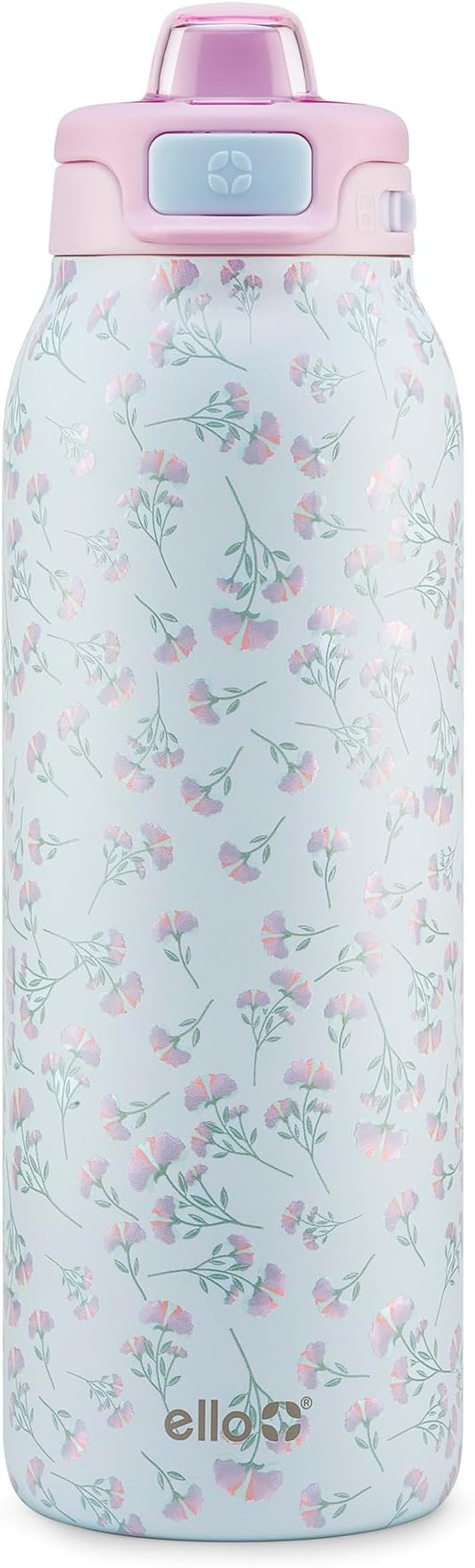 Ello Pop & Fill Insulated Stainless Steel Water Bottle with Quick Fill Lid, Leakproof Locking, Si... | Amazon (US)