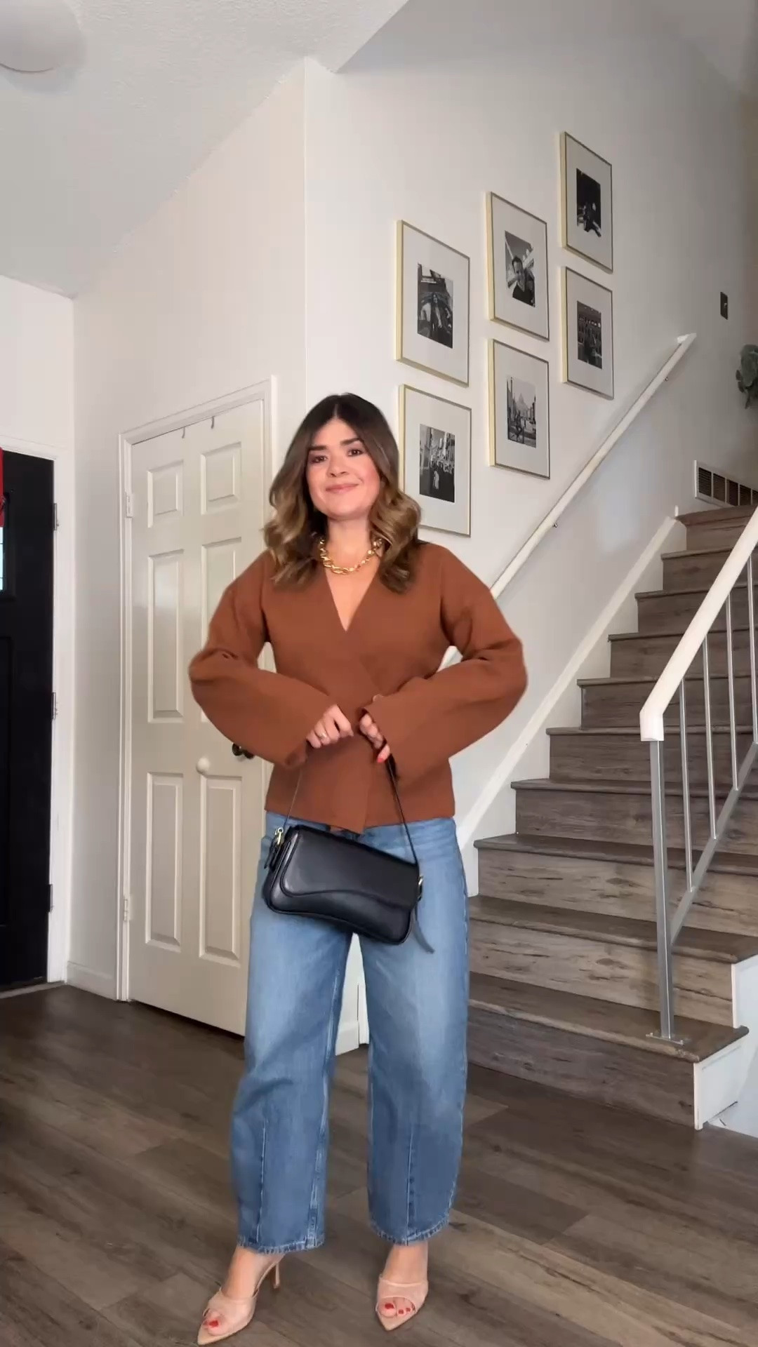 Realistic outfit I’ve been wearing lately!
Linked everything here!!! 
Barrel jeans via Target size 4
Light blue jeans size 24
White wide leg jeans size 25
Brown sweater size small

#LTKootd #LTKSeasonal #LTKmomlife