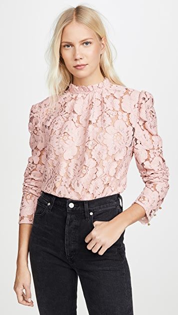 Emma Puff Sleeve Lace Top | Shopbop