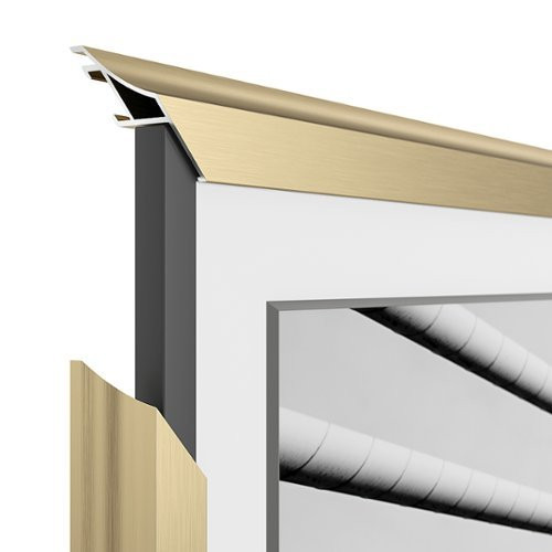 Frame My TV.com - Deco Alloy Scoop Bezel for Samsung The Frame TV - 55"" - Pale Gold | Best Buy U.S.