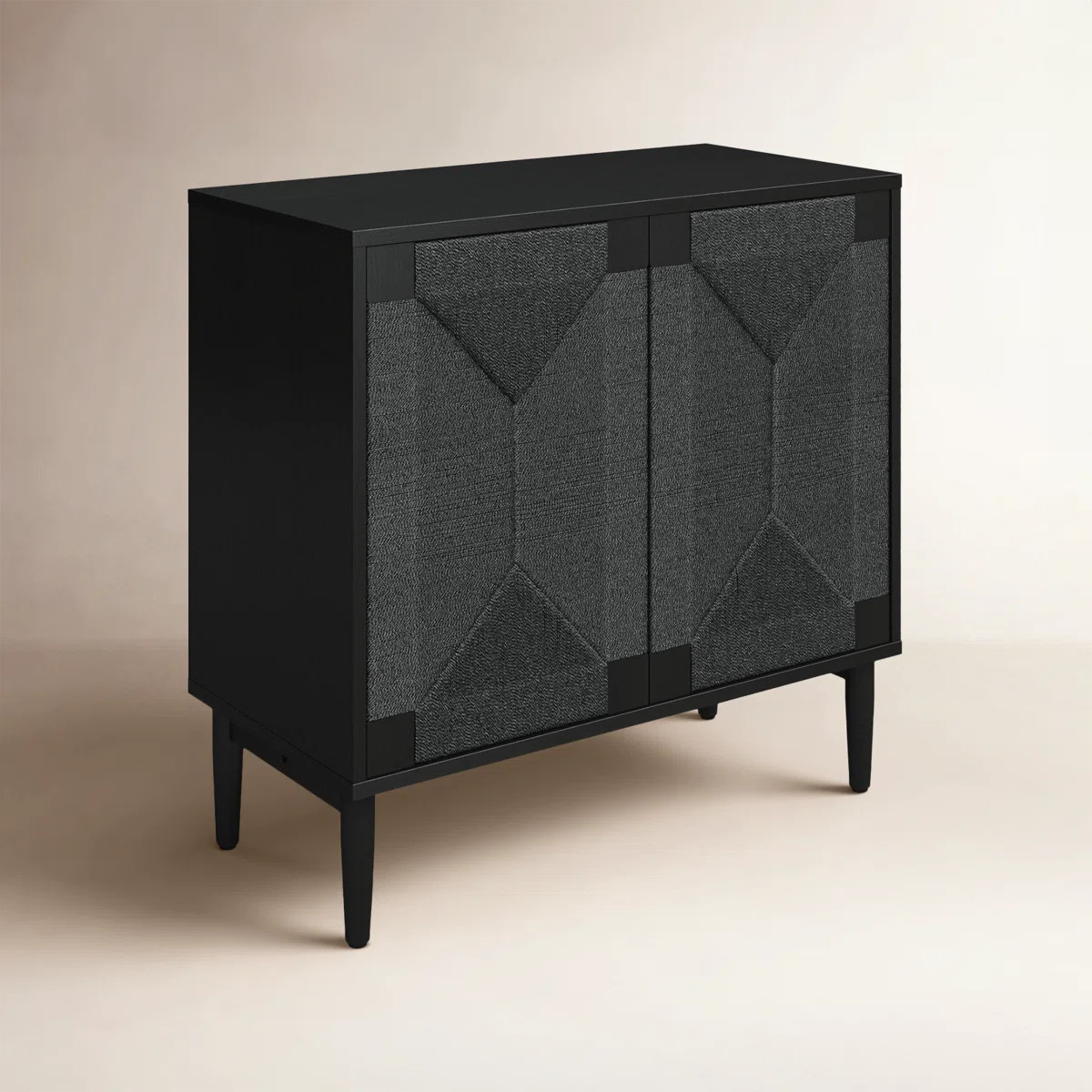 Carreiro 32"W Woven Transitional 2-Door Accent Cabinet | Wayfair North America