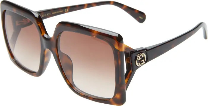 59mm Gradient Square Sunglasses | Nordstrom
