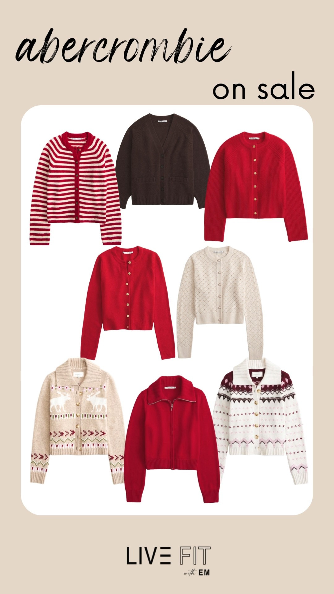 Holiday rush made stylish—Abercrombie’s up to 40% off almost everything! Cozy knits, party fits, and all the festive feels await. 🎄🛍️✨  
#Abercrombie #HolidayStyle #WinterFashion #OOTD #StyleInspo #SaleAlert #FashionFinds #WardrobeRefresh #HolidayDeals #SeasonalStyle 

 #LTKootd #LTKSeasonal #LTKSaleAlert