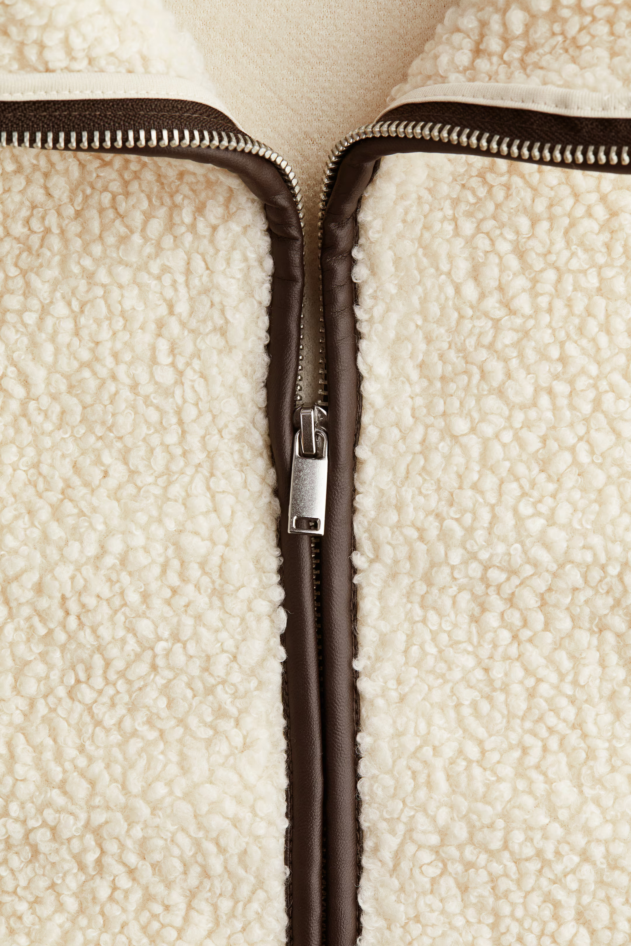 Teddy jacket - Cream - Ladies | H&M GB | H&M (UK, MY, IN, SG, PH, TW, HK)