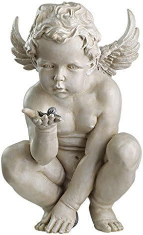 Design Toscano Life's Mysteries Cherub Garden Statue, 15 Inch, Polyresin, Antique Stone | Amazon (US)