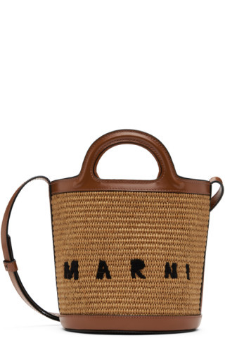 Tan Tropicalia Mini Bucket Bag | SSENSE