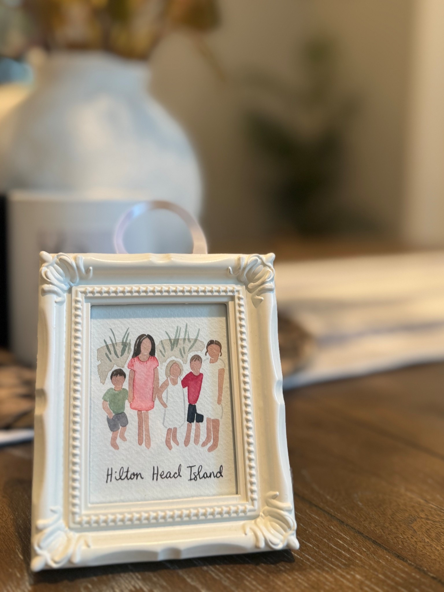 Send this company your pic and they’ll make it into a watercolor framed Christmas ornament. I keep mine up year round! 

#LTKFindsUnder100 #LTKFamily #LTKSeasonal