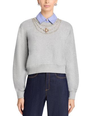 Cinq à Sept Lavina Embellished Collared Sweater | Bloomingdale's Women | Bloomingdale's (AU)