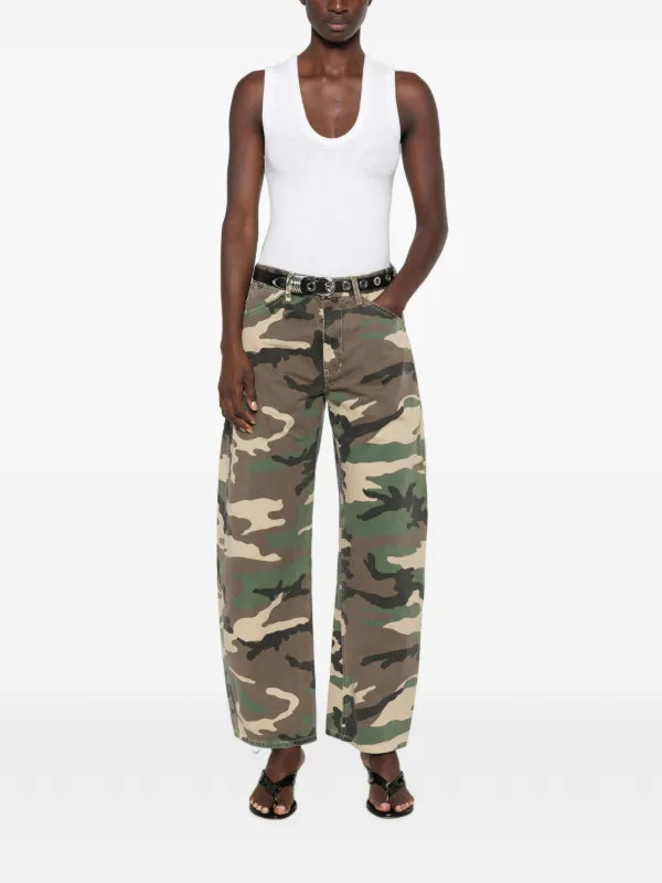 camouflage-print wide-leg trousers | Farfetch Global