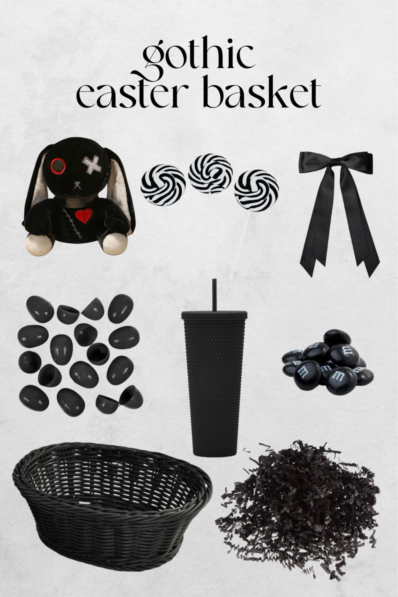 Easter, but make it black 🖤 goth vibes easter basket 🐰

#LTKSeasonal