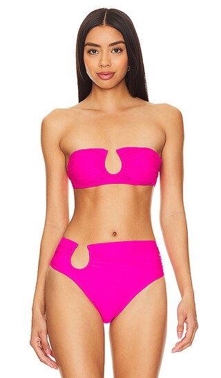 Sofia Bikini Top in Hibiscus | Revolve Clothing (Global)