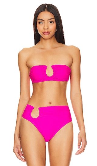 Sofia Bikini Top in Hibiscus | Revolve Clothing (Global)
