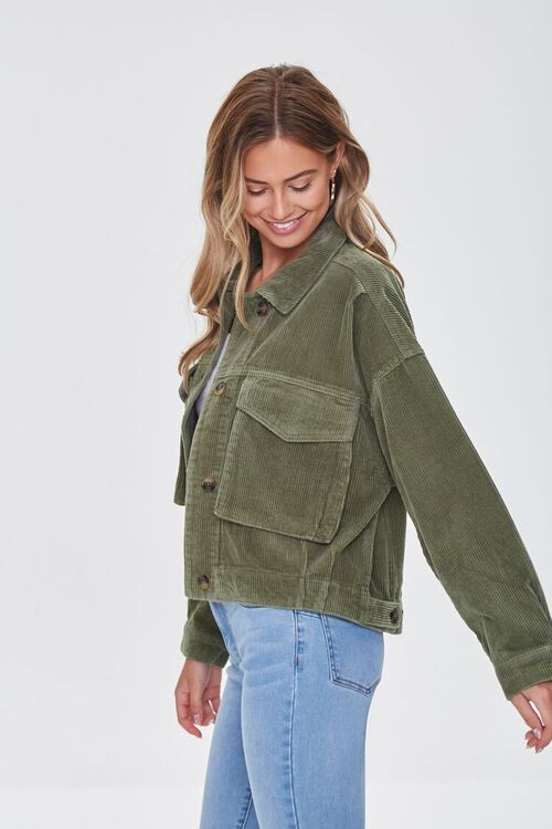 Corduroy Button-Front Jacket | Forever 21 (US)