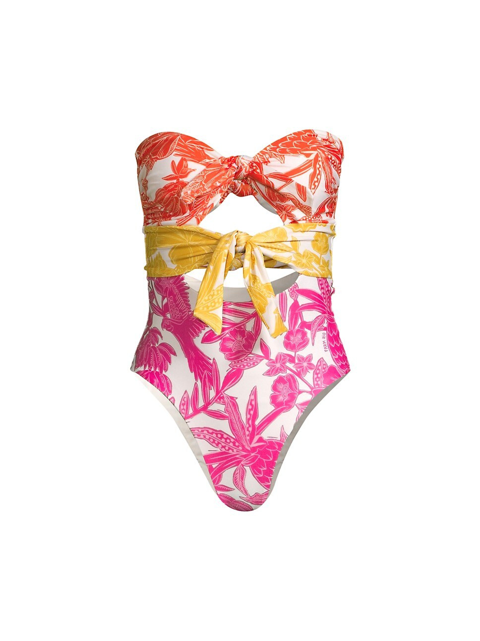 Tropical Woodcut One-Piece Swimsuit | Saks Fifth Avenue