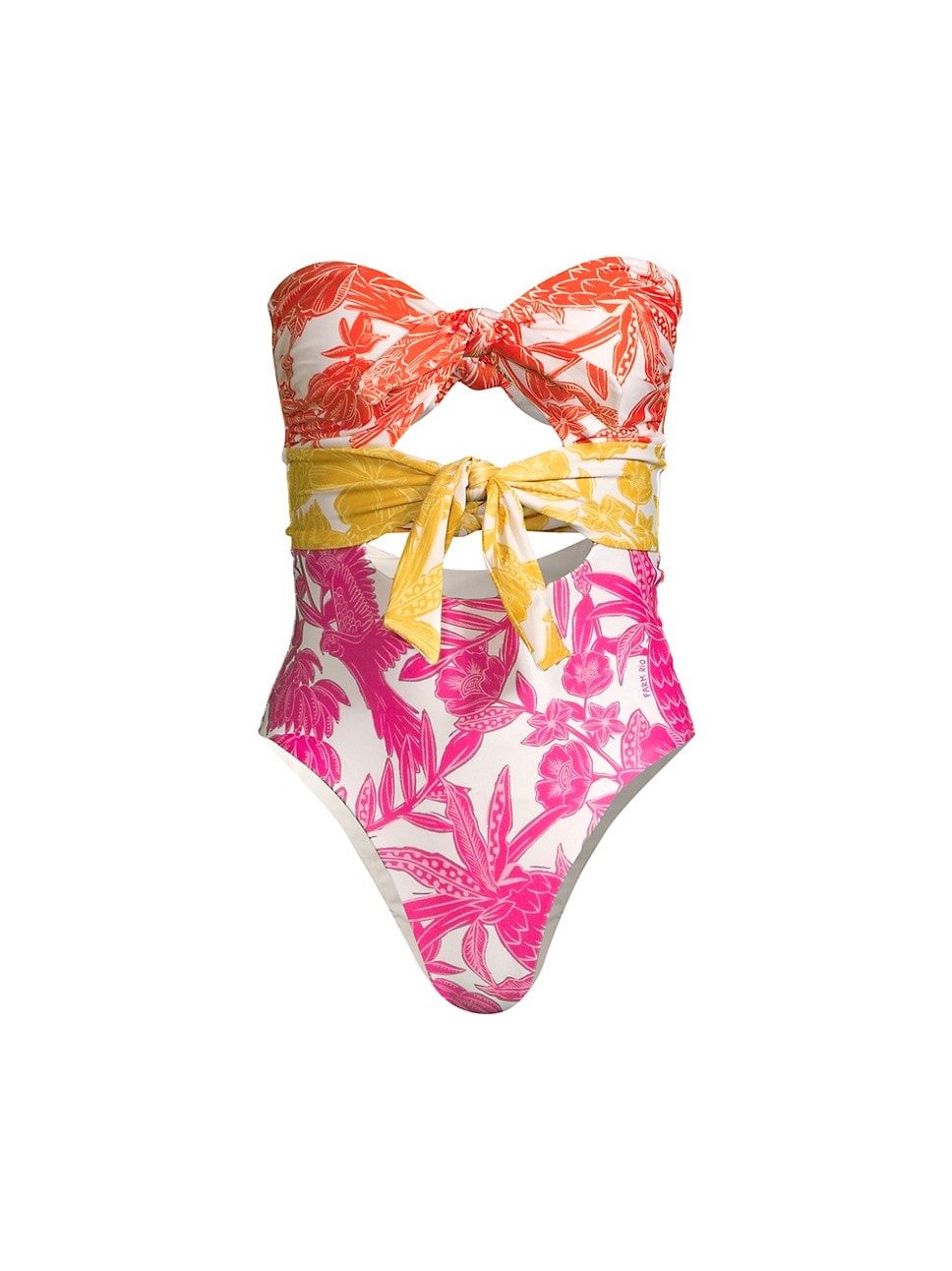 Tropical Woodcut One-Piece Swimsuit | Saks Fifth Avenue