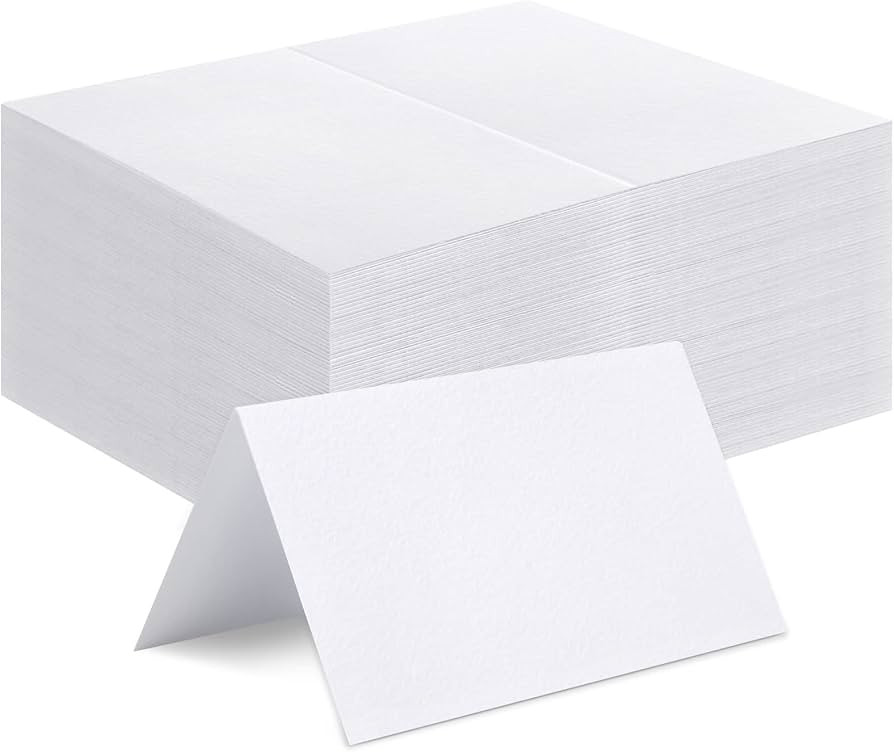 120 Pcs Place Cards, 2x3.5in Blank Fillable Banquet Seat Card for Table Setting, Escort Card, Wed... | Amazon (US)