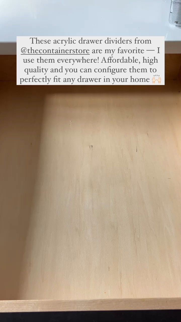 thecontainerstore are my favorite — I use them everywhere! Affordable, high quality and you can configure them to perfectly fit and organize any drawer in your home 🙌🏻 

#LTKhome #LTKfindsunder50 #LTKstyletip