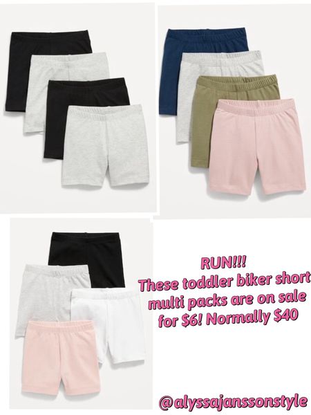 Toddler biker short 4 pack for only $6!!!! 

#LTKFindsUnder50 #LTKSaleAlert #LTKKids