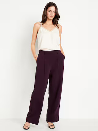 Extra High-Waisted Taylor Wide-Leg Trouser Pants | Old Navy (US)
