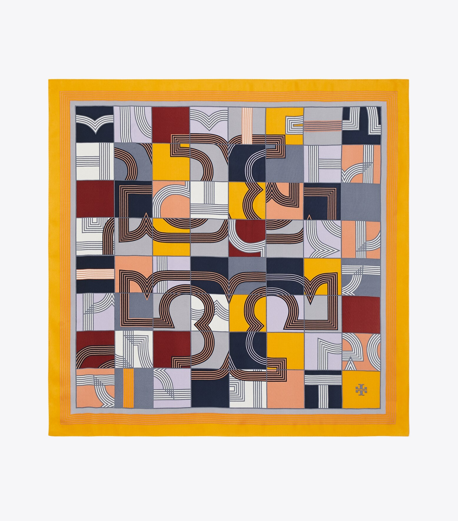 Cube Logo Silk Square Scarf | Tory Burch (US)