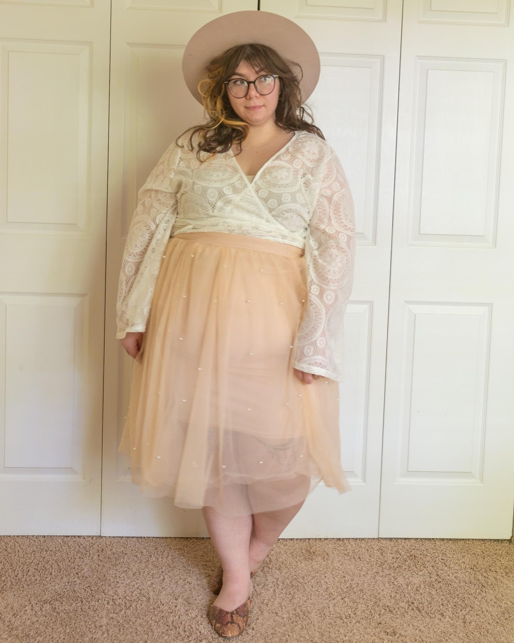 Plus size lace pink pearl outfit 

#LTKSeasonal #LTKstyletip #LTKcurves