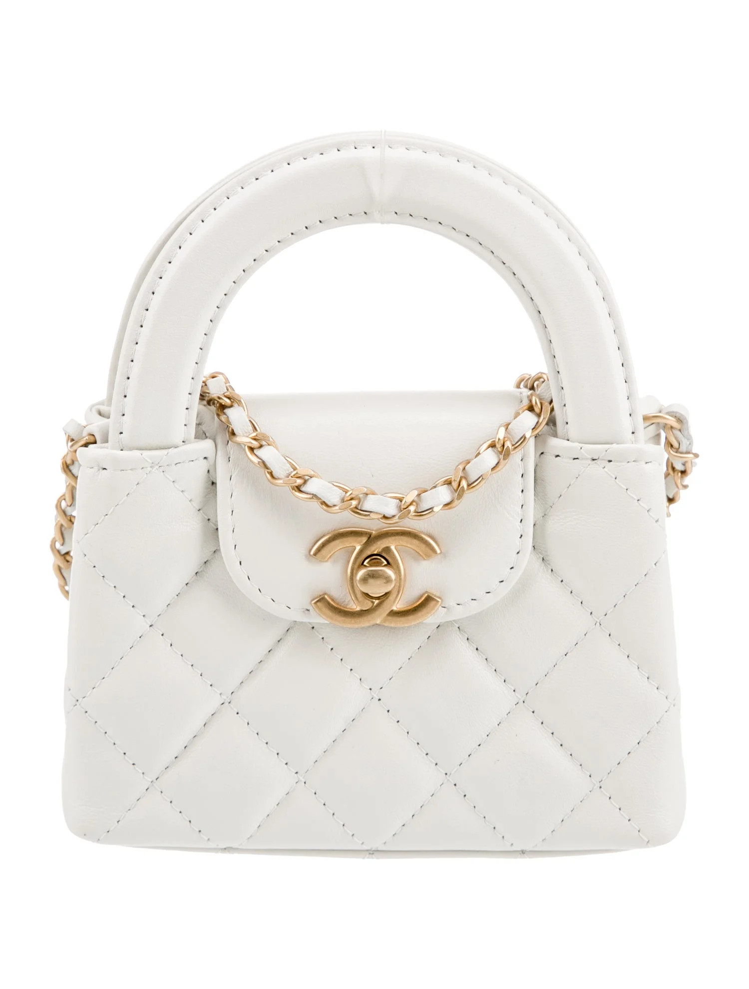 Chanel 2024 Mini Nano Kelly Shopper - White Crossbody Bags, Handbags - CHA1385239 | The RealReal | The RealReal