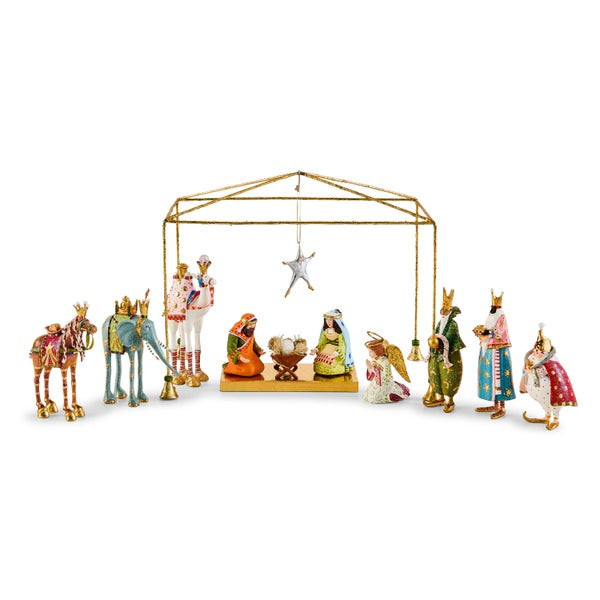 MacKenzie-Childs Patience Brewster Nativity Mini Figures Introductory Set Figurine | MacKenzie-Childs