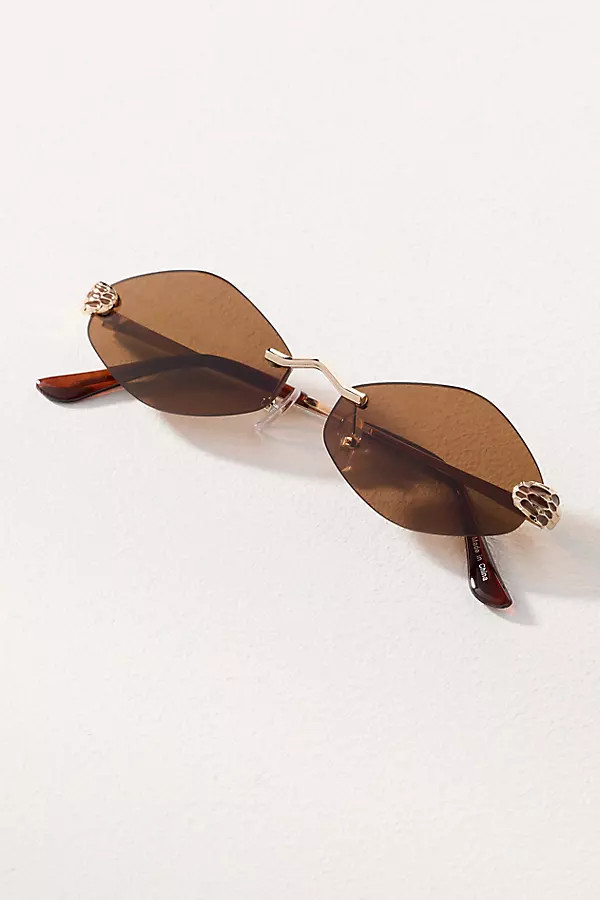I-SEA Slim Frameless Sunglasses | Anthropologie (US)