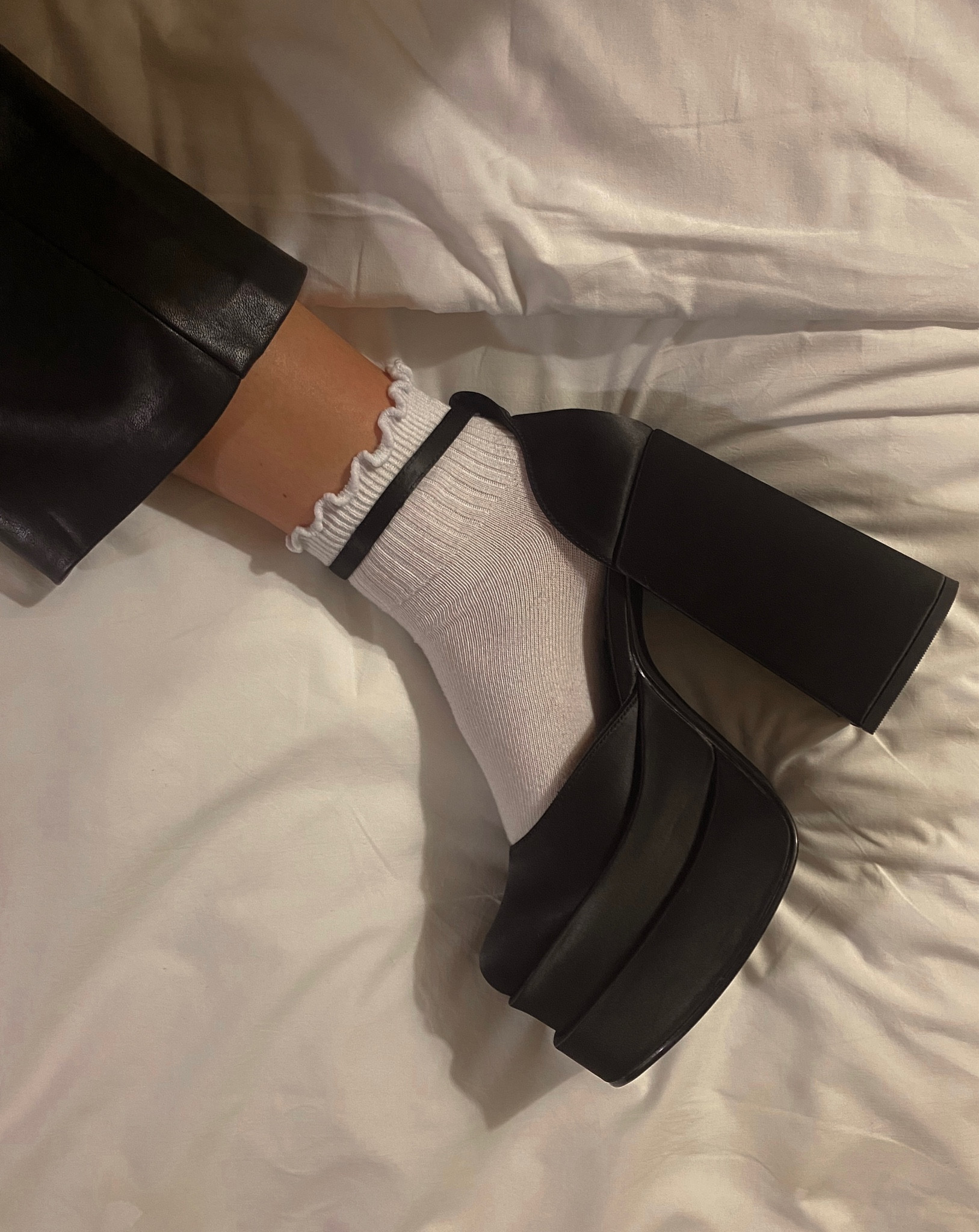 Platform black high heels 

#LTKunder50 #LTKwedding #LTKstyletip