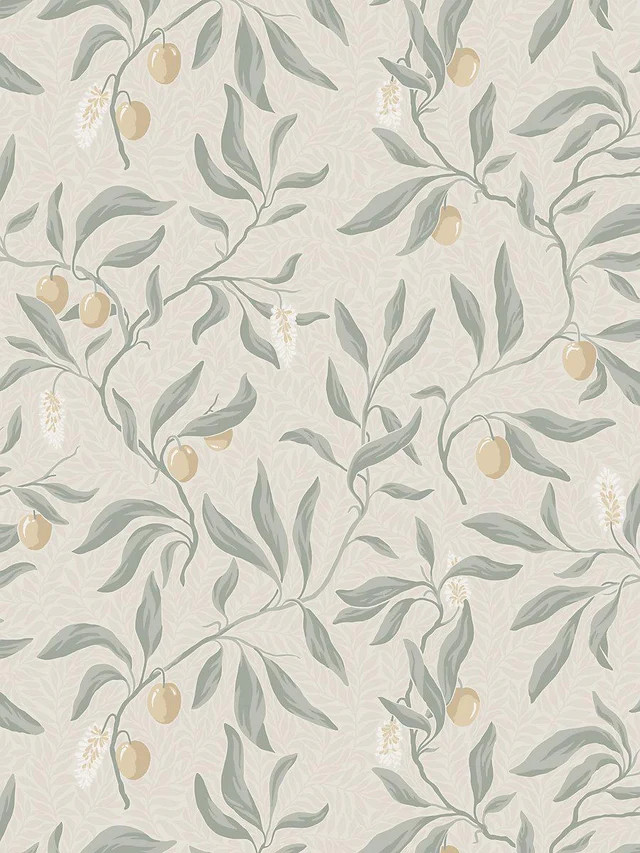 Scalamandre Vinnie Sage Green Wallpaper | DecoratorsBest