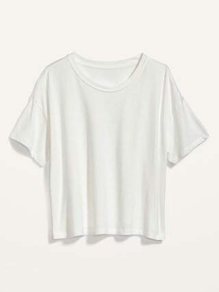 Loose Short-Sleeve Crop T-Shirt for Women | Old Navy (US)