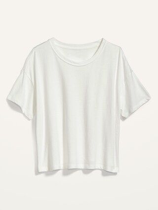 Loose Short-Sleeve Crop T-Shirt for Women | Old Navy (US)