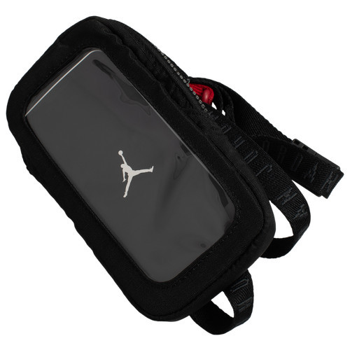 Jordan Mens Jordan Flight Phone Crossbody - Mens Black/Gym Red/White Size One Size | Foot Locker (US)