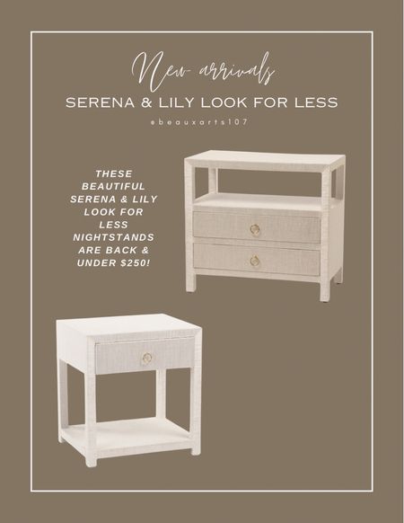Get the Serena & Lily look for less with these cute nightstands for a fraction of the cost!! 

#LTKSaleAlert #LTKHome #LTKStyleTip