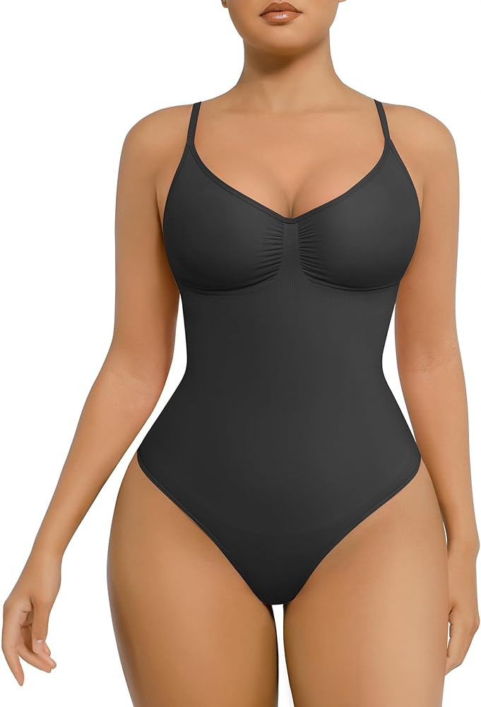 FeelinGirl Shapewear Bodysuit for Women Tummy Control Seamless Sculpting Snatched Waist Body Suit... | Amazon (US)