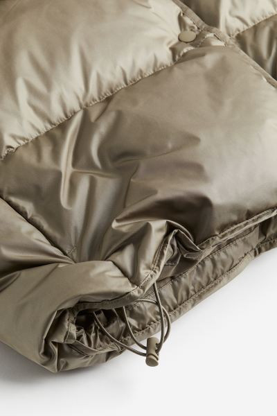 Down puffer jacket - Beige - Ladies | H&M GB | H&M (UK, MY, IN, SG, PH, TW, HK)