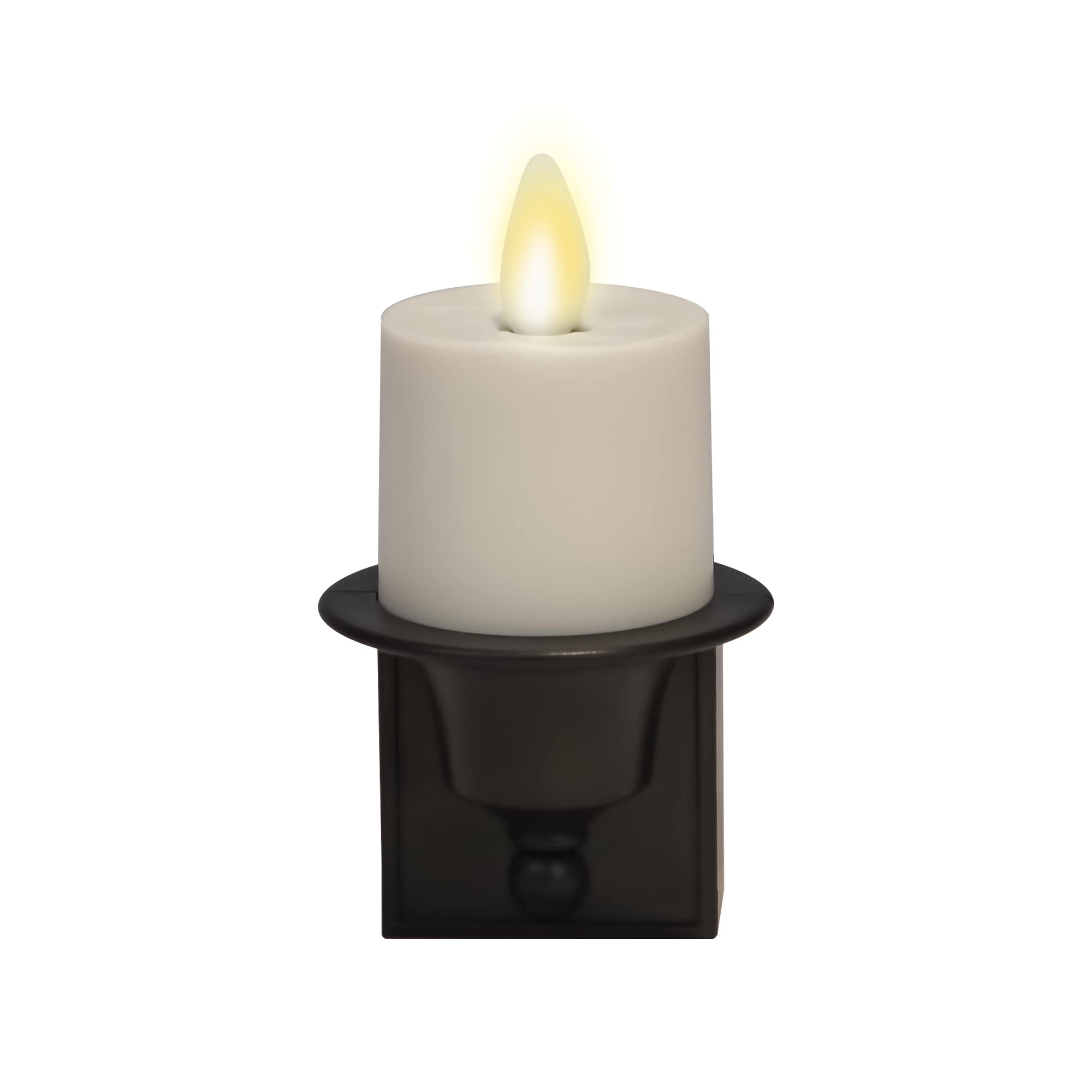 Luminara Flameless Candle Black Nightlight with Motion Sensor - Plugin Night LED Light with Paten... | Amazon (US)
