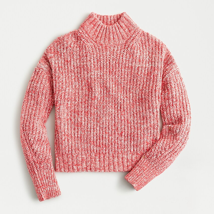 Marled donegal mockneck sweater | J. Crew US