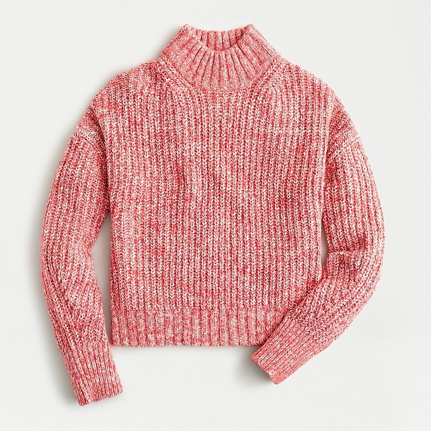 Marled donegal mockneck sweater | J.Crew US